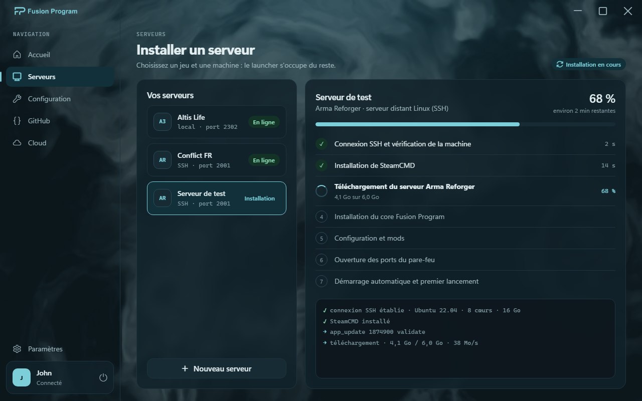 Installation d'un serveur Arma Reforger dans le launcher, étape par étape